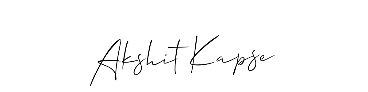 Best and Professional Signature Style for Akshit Kapse. Allison_Script Best Signature Style Collection. Akshit Kapse signature style 2 images and pictures png