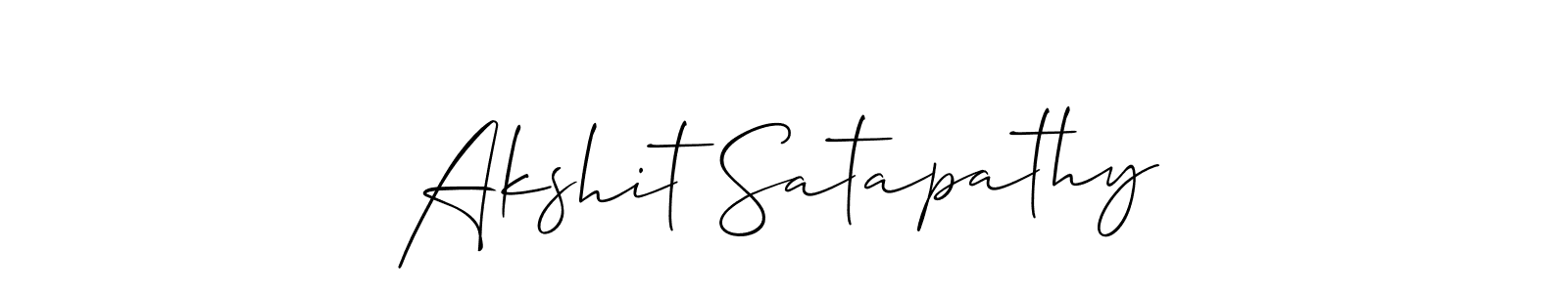 How to Draw Akshit Satapathy signature style? Allison_Script is a latest design signature styles for name Akshit Satapathy. Akshit Satapathy signature style 2 images and pictures png