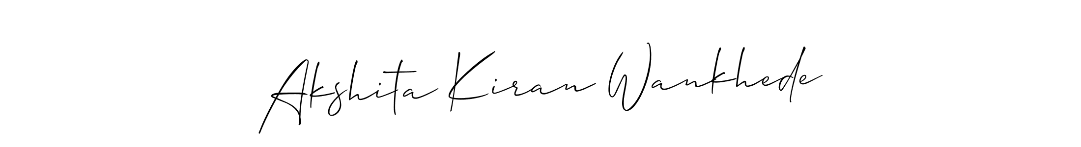 Check out images of Autograph of Akshita Kiran Wankhede name. Actor Akshita Kiran Wankhede Signature Style. Allison_Script is a professional sign style online. Akshita Kiran Wankhede signature style 2 images and pictures png