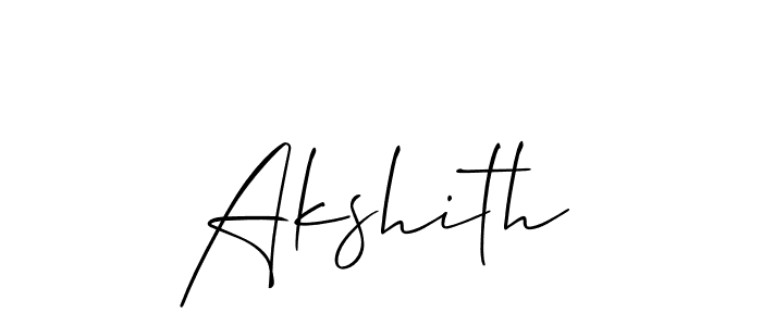 Akshith stylish signature style. Best Handwritten Sign (Allison_Script) for my name. Handwritten Signature Collection Ideas for my name Akshith. Akshith signature style 2 images and pictures png