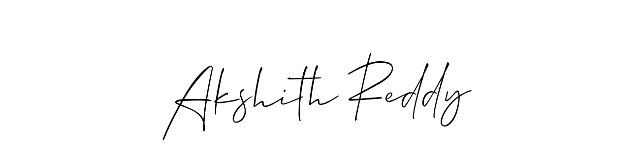 if you are searching for the best signature style for your name Akshith Reddy. so please give up your signature search. here we have designed multiple signature styles  using Allison_Script. Akshith Reddy signature style 2 images and pictures png