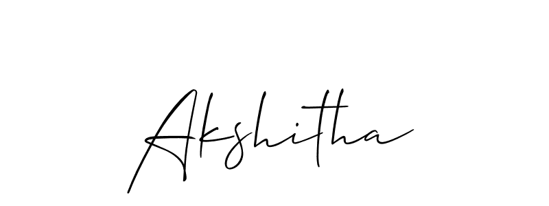 Make a beautiful signature design for name Akshitha. Use this online signature maker to create a handwritten signature for free. Akshitha signature style 2 images and pictures png