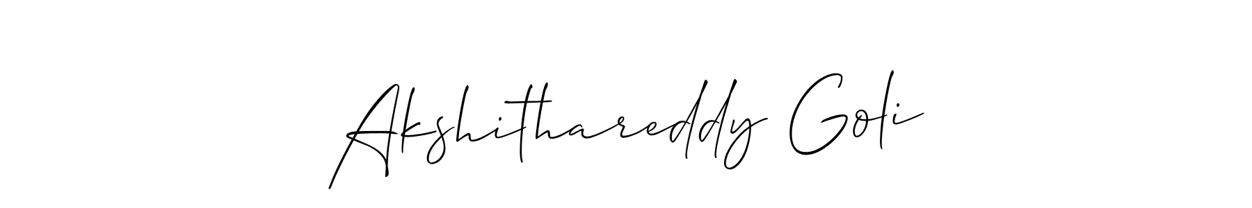 Best and Professional Signature Style for Akshithareddy Goli. Allison_Script Best Signature Style Collection. Akshithareddy Goli signature style 2 images and pictures png