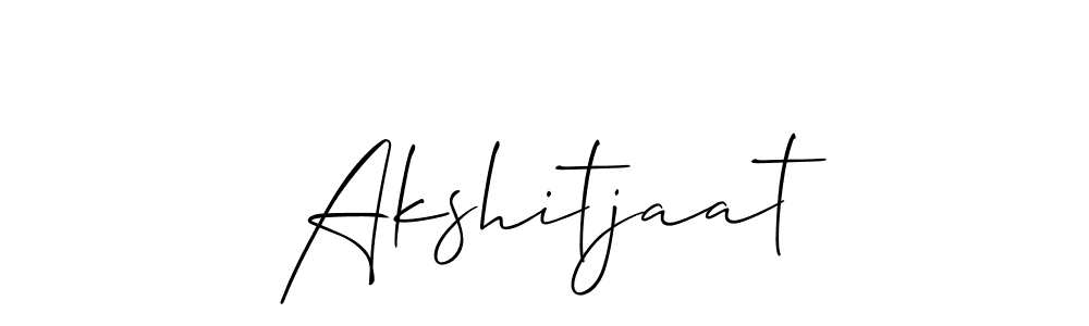 Use a signature maker to create a handwritten signature online. With this signature software, you can design (Allison_Script) your own signature for name Akshitjaat. Akshitjaat signature style 2 images and pictures png