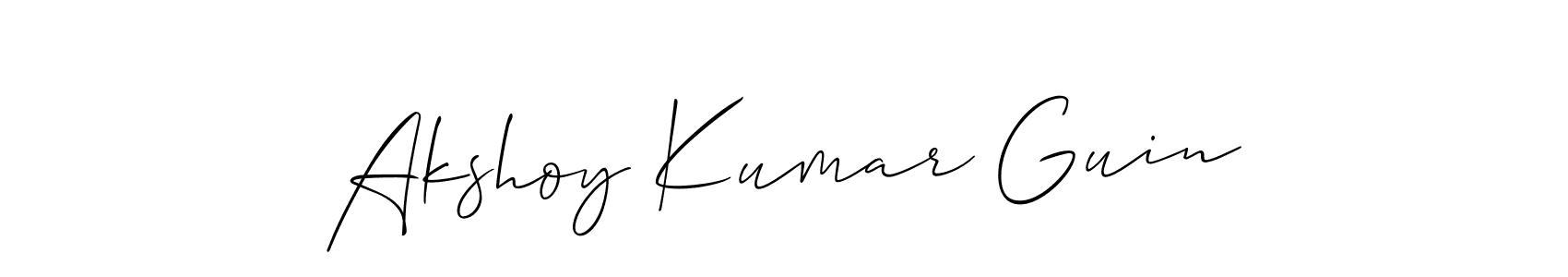 Best and Professional Signature Style for Akshoy Kumar Guin. Allison_Script Best Signature Style Collection. Akshoy Kumar Guin signature style 2 images and pictures png