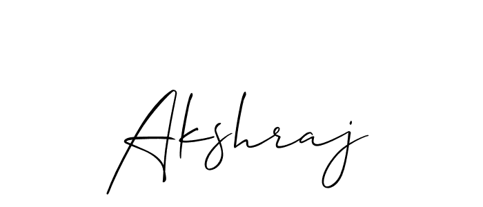 How to make Akshraj name signature. Use Allison_Script style for creating short signs online. This is the latest handwritten sign. Akshraj signature style 2 images and pictures png