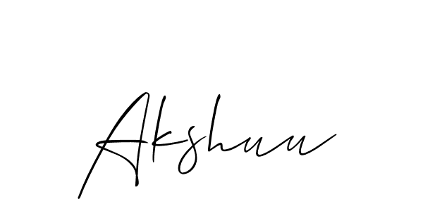 Akshuu stylish signature style. Best Handwritten Sign (Allison_Script) for my name. Handwritten Signature Collection Ideas for my name Akshuu. Akshuu signature style 2 images and pictures png