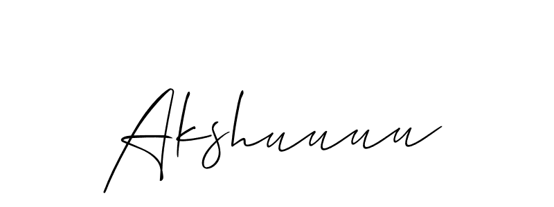 Once you've used our free online signature maker to create your best signature Allison_Script style, it's time to enjoy all of the benefits that Akshuuuu name signing documents. Akshuuuu signature style 2 images and pictures png