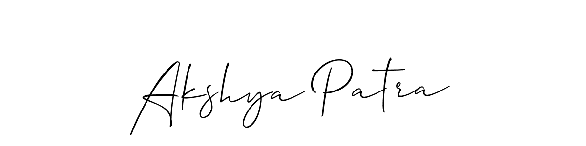 Similarly Allison_Script is the best handwritten signature design. Signature creator online .You can use it as an online autograph creator for name Akshya Patra. Akshya Patra signature style 2 images and pictures png