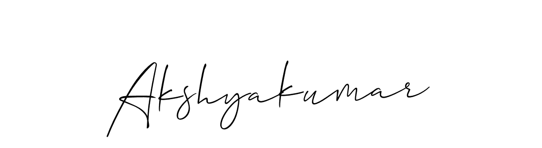 It looks lik you need a new signature style for name Akshyakumar. Design unique handwritten (Allison_Script) signature with our free signature maker in just a few clicks. Akshyakumar signature style 2 images and pictures png