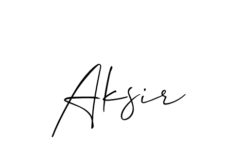 It looks lik you need a new signature style for name Aksir. Design unique handwritten (Allison_Script) signature with our free signature maker in just a few clicks. Aksir signature style 2 images and pictures png