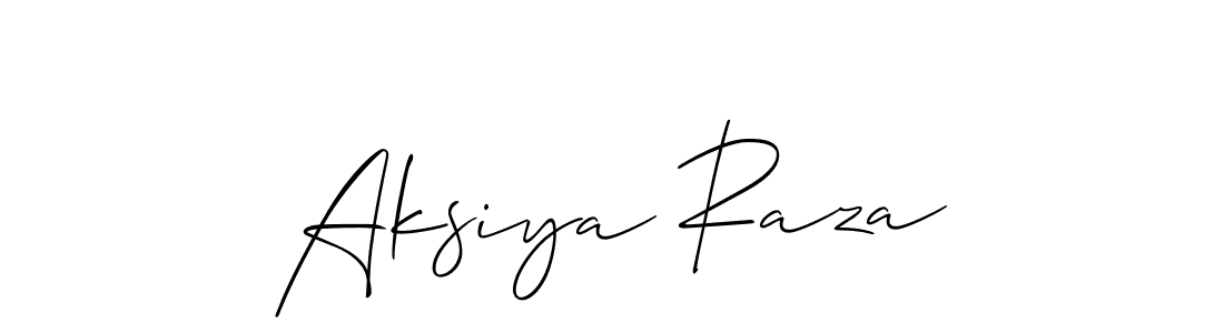 Also You can easily find your signature by using the search form. We will create Aksiya Raza name handwritten signature images for you free of cost using Allison_Script sign style. Aksiya Raza signature style 2 images and pictures png