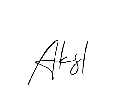 This is the best signature style for the Aksl name. Also you like these signature font (Allison_Script). Mix name signature. Aksl signature style 2 images and pictures png