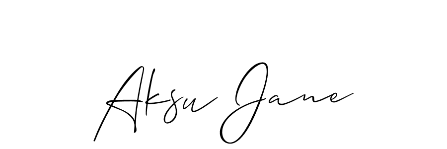 You can use this online signature creator to create a handwritten signature for the name Aksu Jane. This is the best online autograph maker. Aksu Jane signature style 2 images and pictures png