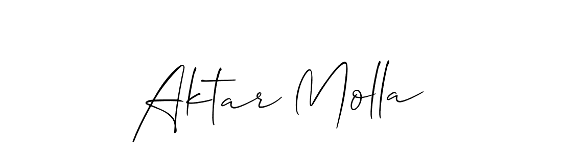 Aktar Molla stylish signature style. Best Handwritten Sign (Allison_Script) for my name. Handwritten Signature Collection Ideas for my name Aktar Molla. Aktar Molla signature style 2 images and pictures png