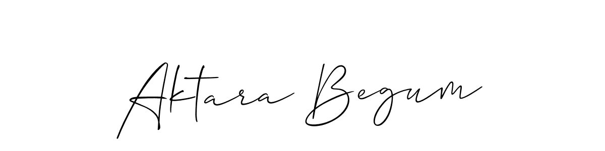 Use a signature maker to create a handwritten signature online. With this signature software, you can design (Allison_Script) your own signature for name Aktara Begum. Aktara Begum signature style 2 images and pictures png