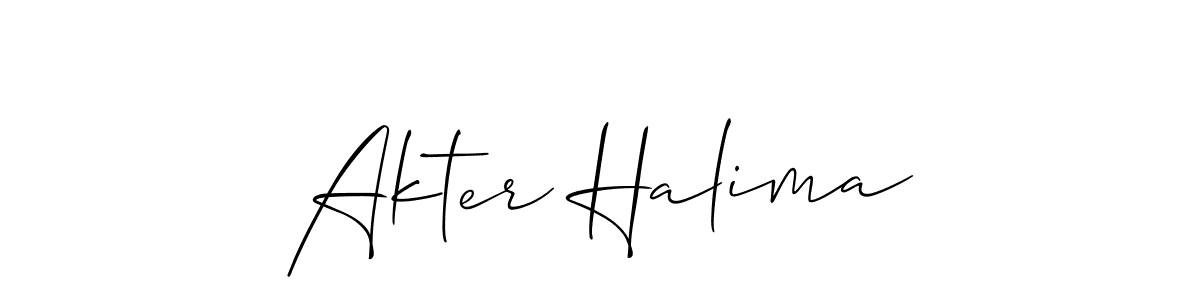 Once you've used our free online signature maker to create your best signature Allison_Script style, it's time to enjoy all of the benefits that Akter Halima name signing documents. Akter Halima signature style 2 images and pictures png