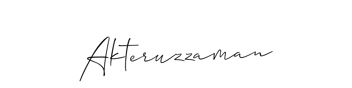 You should practise on your own different ways (Allison_Script) to write your name (Akteruzzaman) in signature. don't let someone else do it for you. Akteruzzaman signature style 2 images and pictures png