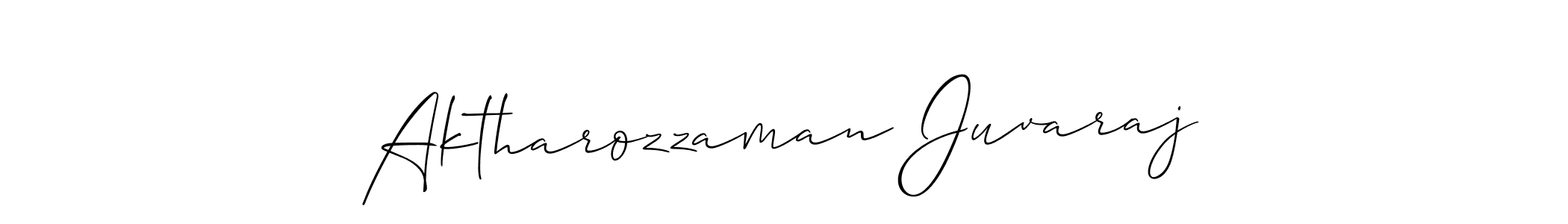 How to Draw Aktharozzaman Juvaraj signature style? Allison_Script is a latest design signature styles for name Aktharozzaman Juvaraj. Aktharozzaman Juvaraj signature style 2 images and pictures png