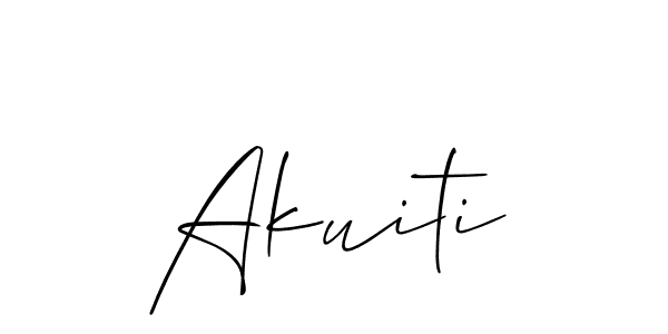 You should practise on your own different ways (Allison_Script) to write your name (Akuiti) in signature. don't let someone else do it for you. Akuiti signature style 2 images and pictures png