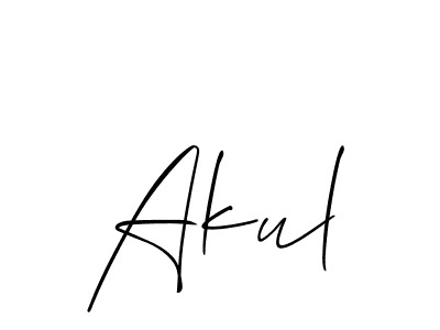 How to Draw Akul signature style? Allison_Script is a latest design signature styles for name Akul. Akul signature style 2 images and pictures png