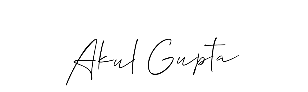 You should practise on your own different ways (Allison_Script) to write your name (Akul Gupta) in signature. don't let someone else do it for you. Akul Gupta signature style 2 images and pictures png