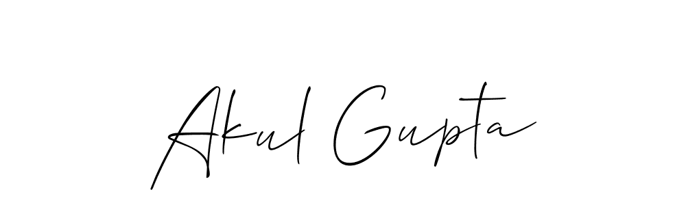 You should practise on your own different ways (Allison_Script) to write your name (Akul Gupta) in signature. don't let someone else do it for you. Akul Gupta signature style 2 images and pictures png