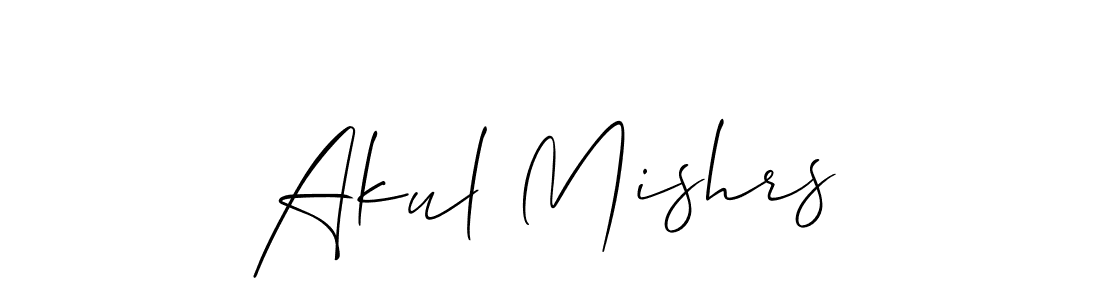 How to Draw Akul Mishrs signature style? Allison_Script is a latest design signature styles for name Akul Mishrs. Akul Mishrs signature style 2 images and pictures png