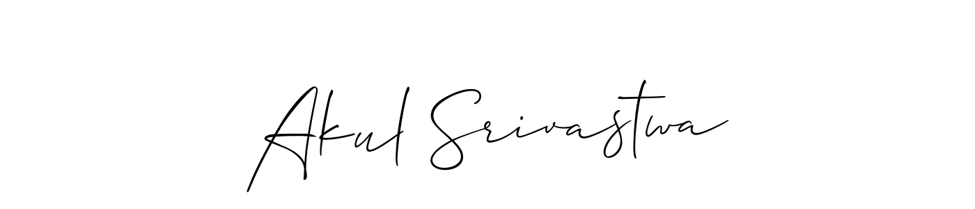 Also we have Akul Srivastwa name is the best signature style. Create professional handwritten signature collection using Allison_Script autograph style. Akul Srivastwa signature style 2 images and pictures png