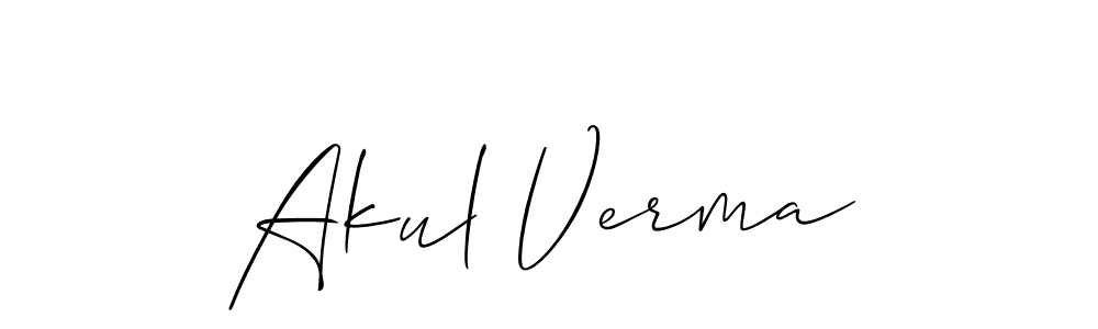 You can use this online signature creator to create a handwritten signature for the name Akul Verma. This is the best online autograph maker. Akul Verma signature style 2 images and pictures png