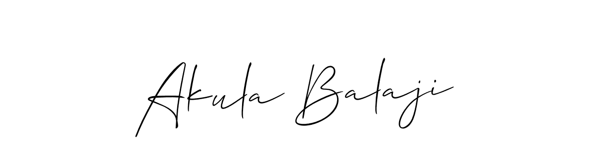 It looks lik you need a new signature style for name Akula Balaji. Design unique handwritten (Allison_Script) signature with our free signature maker in just a few clicks. Akula Balaji signature style 2 images and pictures png