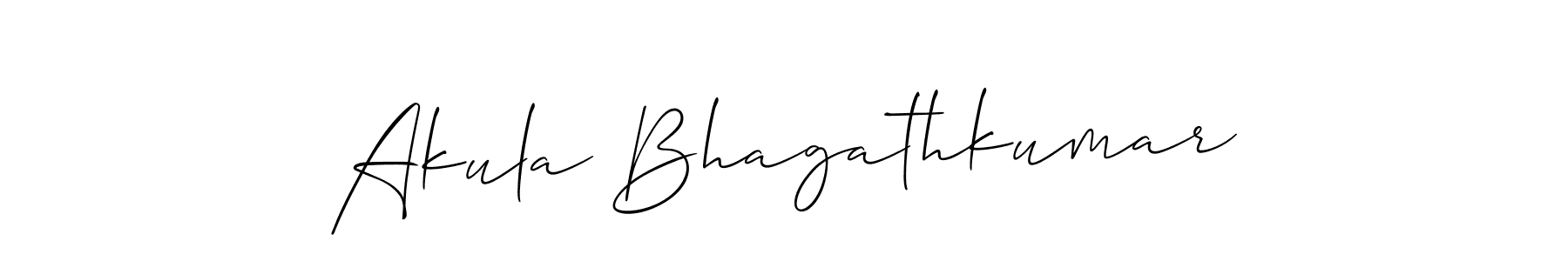 Also You can easily find your signature by using the search form. We will create Akula Bhagathkumar name handwritten signature images for you free of cost using Allison_Script sign style. Akula Bhagathkumar signature style 2 images and pictures png