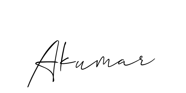 How to Draw Akumar signature style? Allison_Script is a latest design signature styles for name Akumar. Akumar signature style 2 images and pictures png