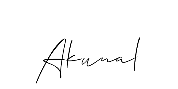 The best way (Allison_Script) to make a short signature is to pick only two or three words in your name. The name Akunal include a total of six letters. For converting this name. Akunal signature style 2 images and pictures png