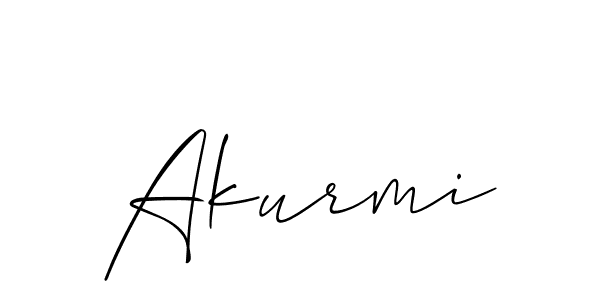 How to Draw Akurmi signature style? Allison_Script is a latest design signature styles for name Akurmi. Akurmi signature style 2 images and pictures png
