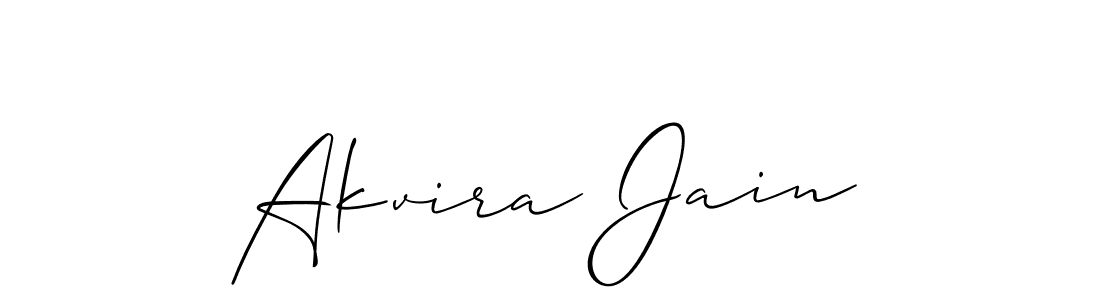 Best and Professional Signature Style for Akvira Jain. Allison_Script Best Signature Style Collection. Akvira Jain signature style 2 images and pictures png