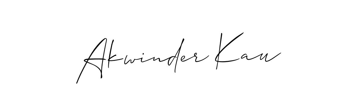 Make a beautiful signature design for name Akwinder Kau. Use this online signature maker to create a handwritten signature for free. Akwinder Kau signature style 2 images and pictures png