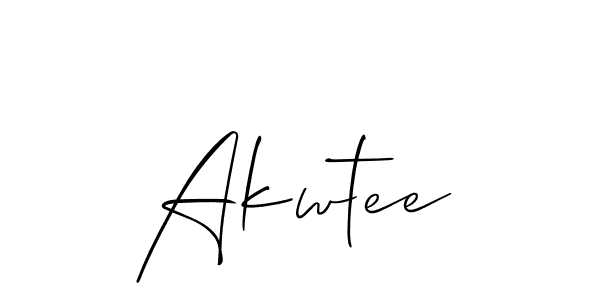 How to make Akwtee name signature. Use Allison_Script style for creating short signs online. This is the latest handwritten sign. Akwtee signature style 2 images and pictures png