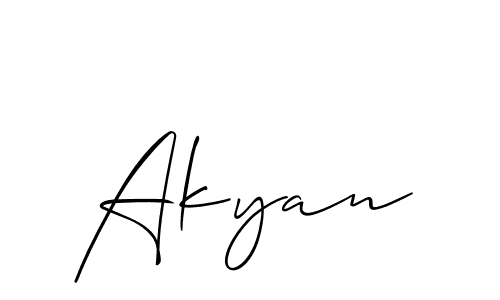 Make a short Akyan signature style. Manage your documents anywhere anytime using Allison_Script. Create and add eSignatures, submit forms, share and send files easily. Akyan signature style 2 images and pictures png