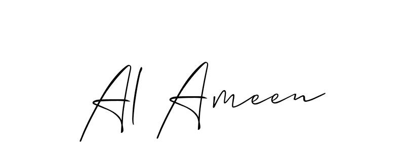 You should practise on your own different ways (Allison_Script) to write your name (Al Ameen) in signature. don't let someone else do it for you. Al Ameen signature style 2 images and pictures png