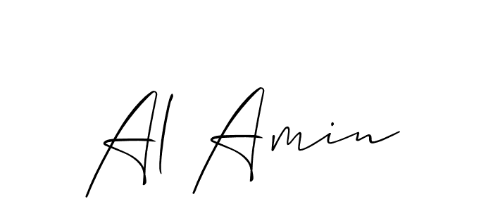 Design your own signature with our free online signature maker. With this signature software, you can create a handwritten (Allison_Script) signature for name Al Amin. Al Amin signature style 2 images and pictures png