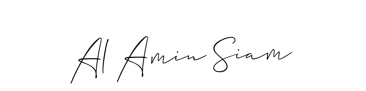 Make a short Al Amin Siam signature style. Manage your documents anywhere anytime using Allison_Script. Create and add eSignatures, submit forms, share and send files easily. Al Amin Siam signature style 2 images and pictures png