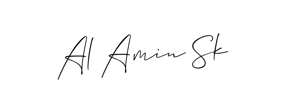 How to make Al Amin Sk signature? Allison_Script is a professional autograph style. Create handwritten signature for Al Amin Sk name. Al Amin Sk signature style 2 images and pictures png