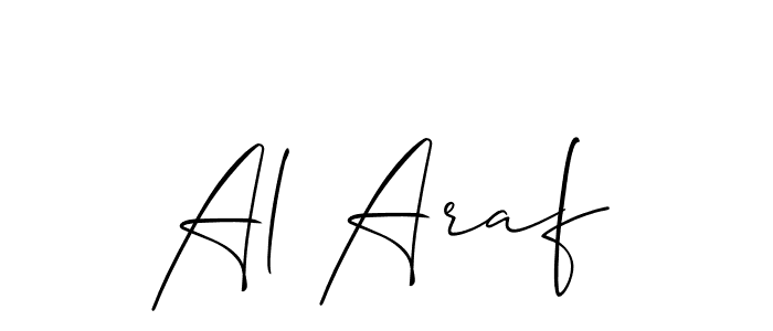 Also we have Al Araf name is the best signature style. Create professional handwritten signature collection using Allison_Script autograph style. Al Araf signature style 2 images and pictures png