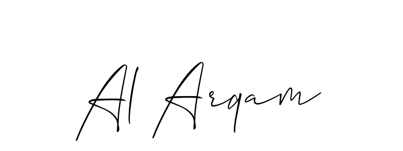 You can use this online signature creator to create a handwritten signature for the name Al Arqam. This is the best online autograph maker. Al Arqam signature style 2 images and pictures png