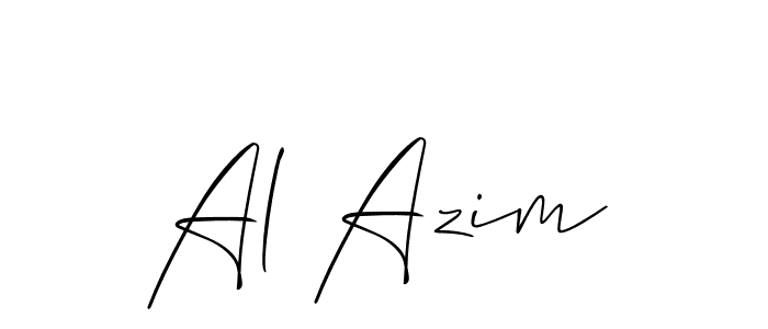 Similarly Allison_Script is the best handwritten signature design. Signature creator online .You can use it as an online autograph creator for name Al Azim. Al Azim signature style 2 images and pictures png