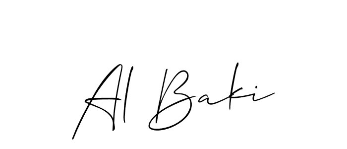 This is the best signature style for the Al Baki name. Also you like these signature font (Allison_Script). Mix name signature. Al Baki signature style 2 images and pictures png