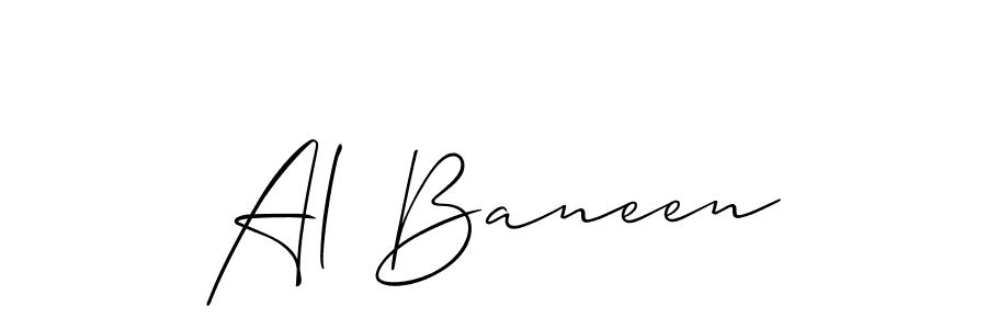 Best and Professional Signature Style for Al Baneen. Allison_Script Best Signature Style Collection. Al Baneen signature style 2 images and pictures png