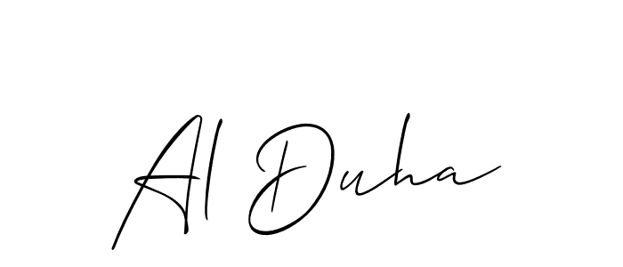 Make a beautiful signature design for name Al Duha. Use this online signature maker to create a handwritten signature for free. Al Duha signature style 2 images and pictures png