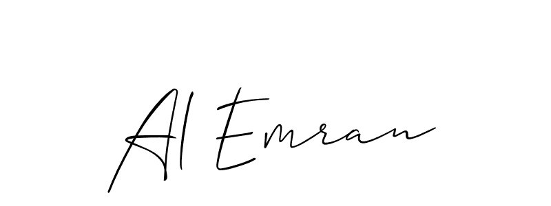 Similarly Allison_Script is the best handwritten signature design. Signature creator online .You can use it as an online autograph creator for name Al Emran. Al Emran signature style 2 images and pictures png